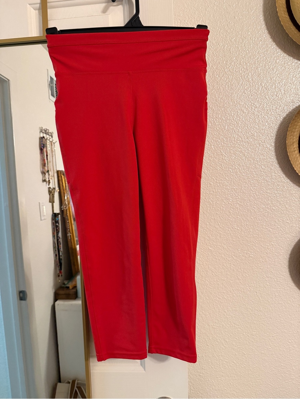 POP Fit Red High-Waist Performance Leggings